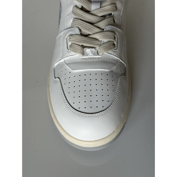 Versace Medusa Men’s White Leather Sneakers 9.5 US (42.5 Eu) 1013377 IT NIB $700 main image 10